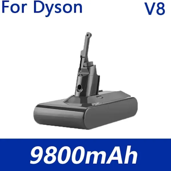 Best Trade Dammsugare & Tillbehör-aoae 21,6V för Dyson V8-batteri Absolute V8 Animal Li-ion SV10 Dammsugarserie Uppladdningsbara batterier 9800mAh 1pcs