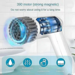 Städmaskiner-AURA Elektrisk Roterande Golvskrubber, Sladdlös Elektrisk Duschgolvskrubber Handhållen Rengöringsborste För Golv, Kök(a)