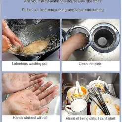 Städmaskiner-AURA Elektrisk Roterande Golvskrubber, Sladdlös Elektrisk Duschgolvskrubber Handhållen Rengöringsborste För Golv, Kök(a)