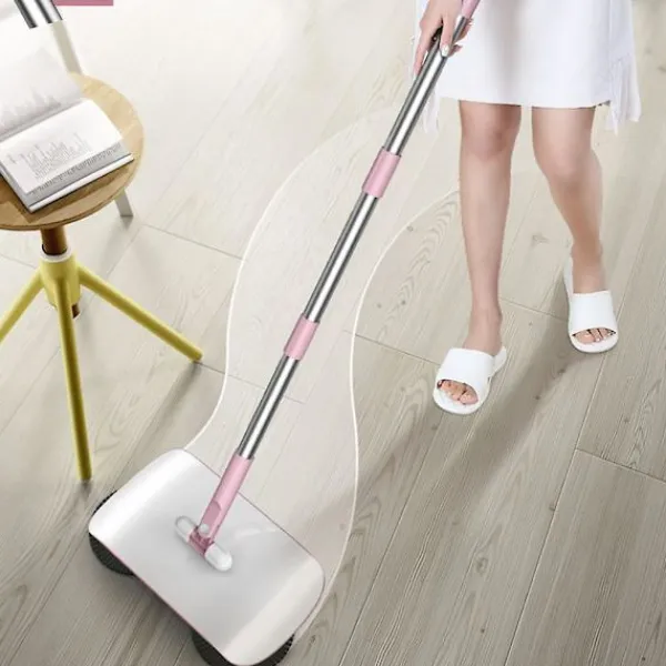 Städmaskiner-Automatisk handdriven sopmaskin magisk roterande kvast ingen elektrisk hushållsrengöringsverktyg