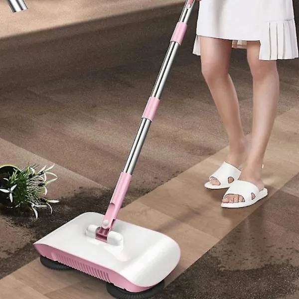 Städmaskiner-Automatisk handdriven sopmaskin magisk roterande kvast ingen elektrisk hushållsrengöringsverktyg