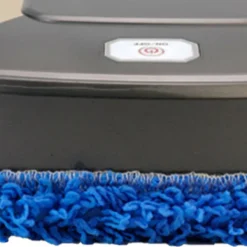 Städmaskiner-Automatisk mopprengörare ABS Inbyggt litiumbatteri Våt Torr Moppning Laddningsrobot Hem Silvergrå