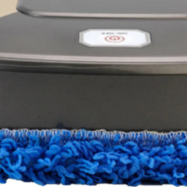 Städmaskiner-Automatisk mopprengörare ABS Inbyggt litiumbatteri Våt Torr Moppning Laddningsrobot Hem Silvergrå