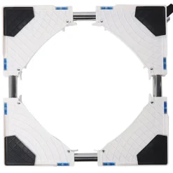 Tvättmaskiner-Automatisk Tvättmaskin Basfäste med Broms 8 Hjul Kylskåpsstöd Rack 1 Styck