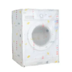 Tvättmaskiner-Automatiskt tvättmaskinskydd Premium PEVA tvättmaskinsfodral, vattentätt, dammtätt tvättmaskinsskydd för hemmet (60x55x82cm)