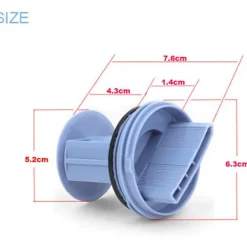 Tvättmaskiner-Avloppsplugg för Siemens, Bosch WM1095/1065 WD7205 Tvättmaskin (Blå)