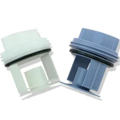 Tvättmaskiner-Avloppspump Avloppstätningspluggfilter för trummaskin WM1095 WM1065 WD7205 Blå