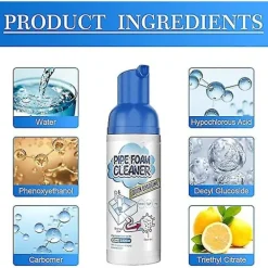 Rengöringsmedel-Avloppsrensare med skum, rörrensare deodoriserande propplösare