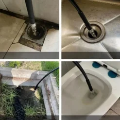 Rosfix Högtryckstvättar-Avloppsrensarslang 40M M22 med Adapter – Högt Tryck | Flexibel | Kompatibel med Karcher K2, K4, HD