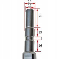 Rosfix Högtryckstvättar-Avloppsslang 10 M för Högtryckstvätt – Mässingsfjädermunstycke | 200 Bar | Kompatibel med Kranzle D12, Nilfisk Alto