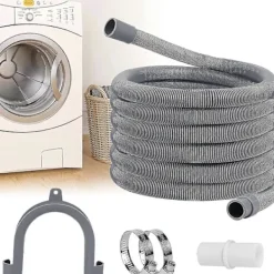Tvättmaskiner-Avloppsslang för tvättmaskin, Universal avloppsslang, Vattenavloppsslang, Tvättmaskinsslang, Förlängningsslang för diskmaskin och tvättmaskin 20mm*2m | Fyndiq