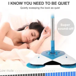 Städmaskiner-Avtagbar Elektrisk Golvspinnborste Utan Batteri