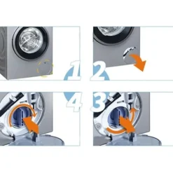 Tvättmaskiner-Avtappningsplugg för Siemens, Bosch Wm1095/1065 Wd7205 tvättmaskin