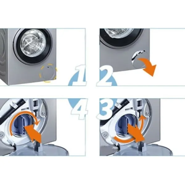 Tvättmaskiner-Avtappningsplugg för Siemens, Bosch Wm1095/1065 Wd7205 tvättmaskin