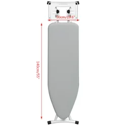 AIZHENCHEN Strykjärn-（AZC）Polyester strykbordsöverdrag Högtemperaturbeständigt dubbelt lager strykbordsöverdrag Grå Grå Grå 140*50cm