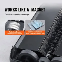 DUOKU Städmaskiner-Balanseringsmaskin--med Sweep Bredd av 170 mm-Designad för Golv och Mattor-Utrustad med en Dammsamlare