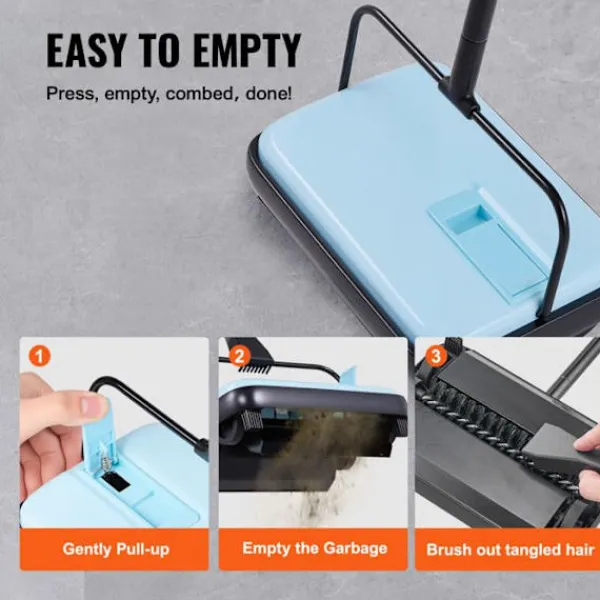 DUOKU Städmaskiner-Balanseringsmaskin--med Sweep Bredd av 170 mm-Designad för Golv och Mattor-Utrustad med en Dammsamlare