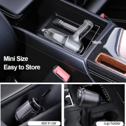 Dammsugare & Tillbehör-Bil dammsugare 95000PA trådlös bärbar dammsugare bil hem stark sug handhållen