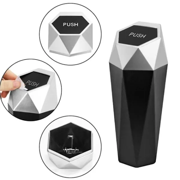 Soptunnor-Bilsoptunna sopförvaringslåda SVART