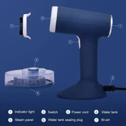 Strykjärn-(Blå) Kläder Strykjärn Maskin Handhållen Kläder Strykjärn Maskin H