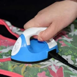 FJORD Strykjärn-(Blå) Mini Elektriskt Strykjärn Litet Portabelt Rese Hantverk Kläder Sömnadstillbehör