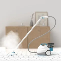 BLACK + DECKER Ångtvättar-BLACK+DECKER - BHSMP2314-QS - Multifunktions slädångrengörare 2300W - Tank: 1,2L - Kabel: 8m - 14 tillbehör Vit, blå, grå