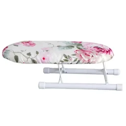 FMYSJ Strykjärn-Bordsstrykbbräda med fällbara ben, liten strykbordsyta i stål, lämplig för sömnad hemma och resor (FMY)