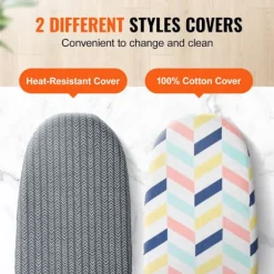 DUOKU Strykjärn-Bordstrykbräda för bord--Liten bordstrykbräda på 23,4x14,4 tum-med värmebeständig överdrag-100 % bomull överdrag