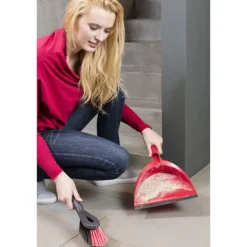 VILEDA Rengöringsmedel-Borsta med sopskanna 2-i-1 rengöringsset