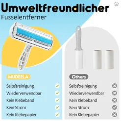 Dammsugare & Tillbehör-Borttagare för djurhår - Rulle för djurhår och katthår, självrengörande borttagare för katthår för mattor, möbler, kläder, sängkläder, vit-FM-