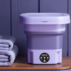 Satana.se Tvättmaskiner-Bärbar & Hopfällbar Tvättmaskin med Torkfunktion