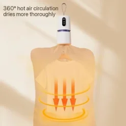 Torktumlare-Bärbar Elektrisk Torktumlare 200W med Torkpåse & Krok, Perfekt för Resenärer