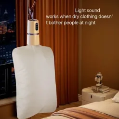 Torktumlare-Bärbar Elektrisk Torktumlare 200W med Torkpåse & Krok, Perfekt för Resenärer