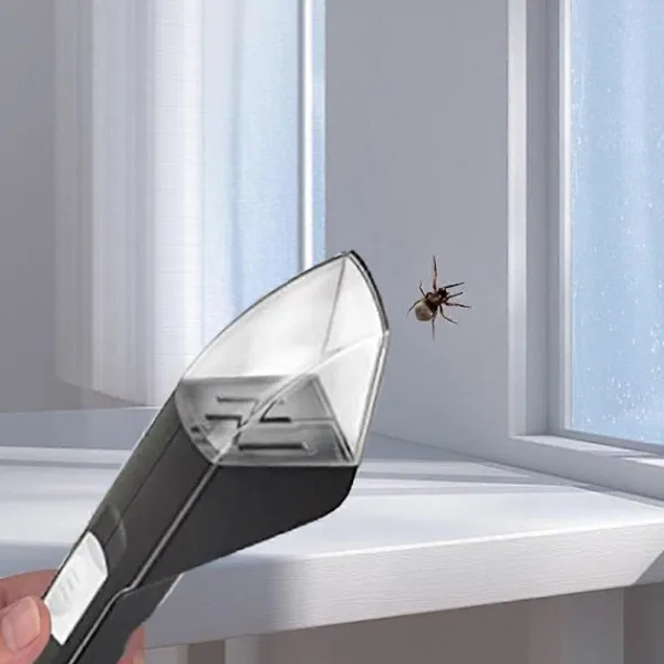 Skadedjur & Insekter-Bärbar Insektsfångare med Visare Transparent Kontaktlös Flugfångare Skopa Klämma Barn Naturleksaker Bi