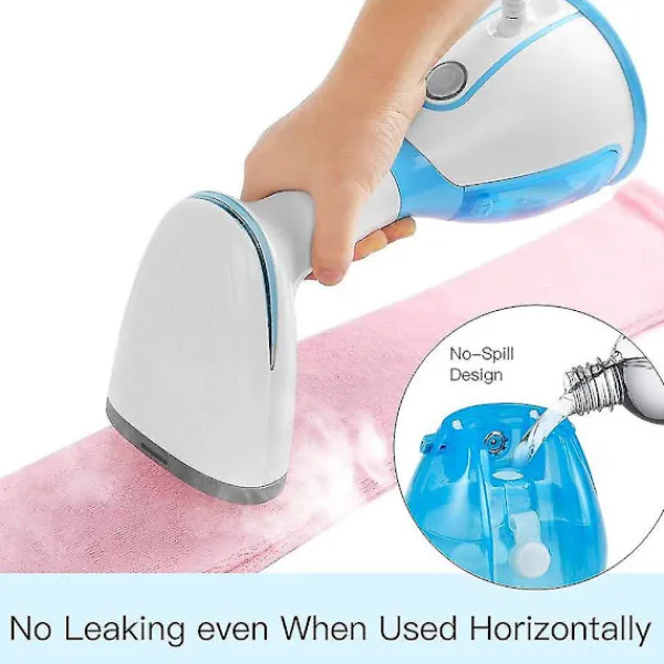 DMstore Ångtvättar-Bärbar Klädstrykare, Handhållen Klädstrykare för Resor, 280ml Hög Kapacitet