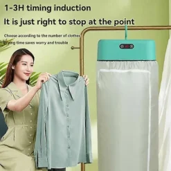 Torktumlare-Bärbar Klädtork för Lägenhet Husbil Resa Hopfällbar Mini Torkmaskin för Lätta Kläder Babykläder EU-kontakt A