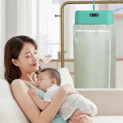 Torktumlare-Bärbar Klädtork för Lägenhet Husbil Resa Hopfällbar Mini Torkmaskin för Lätta Kläder Babykläder EU-kontakt A