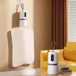 Torktumlare-Bärbar klädtork, kompakt elektrisk klädtork, multifunktionell mini-klädtork, lämplig för resor, husbilar och lägenheter.