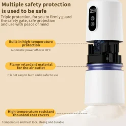 Torktumlare-Bärbar klädtork, kompakt elektrisk klädtork, multifunktionell mini-klädtork, lämplig för resor, husbilar och lägenheter.