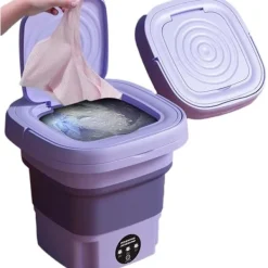 Tvättmaskiner-Bärbar 8L Vikbar Mini Tvättmaskin, Mini Tvättmaskin och Torktumlare_ryy