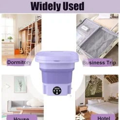 Tvättmaskiner-Bärbar 8L Vikbar Mini Tvättmaskin, Mini Tvättmaskin och Torktumlare_ryy