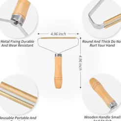 Dammsugare & Tillbehör-Bärbar luddbortagare - mattskrapa, luddrengöringsmedel, hårborttagare för husdjur, rakapparat för kläder, återanvändbar dubbelsidig luddbortagare