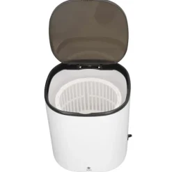 Tvättmaskiner-Bärbar Mini Tvättmaskin 4.5L Liten Turbintvättmaskin med Centrifugalkorg för Resor Lägenhet Husbil 100 till 240V Vit EU-kontakt
