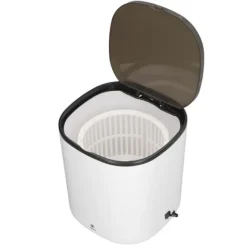 Tvättmaskiner-Bärbar Mini Tvättmaskin 4.5L Liten Turbintvättmaskin med Centrifugalkorg för Resor Lägenhet Husbil 100 till 240V Vit EU-kontakt