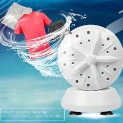 Tvättmaskiner-Bärbar Res Tvätmaskin Mini Hög Effekt Tvättmaskin Dubbel Alternation Tvättmaskin 24W USB Tvättmaskin A