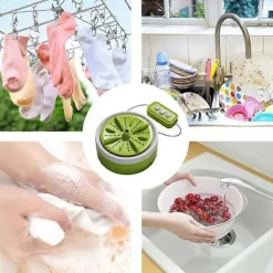 Tvättmaskiner-Bärbar Turbintvättmaskin Liten Tvättmaskin