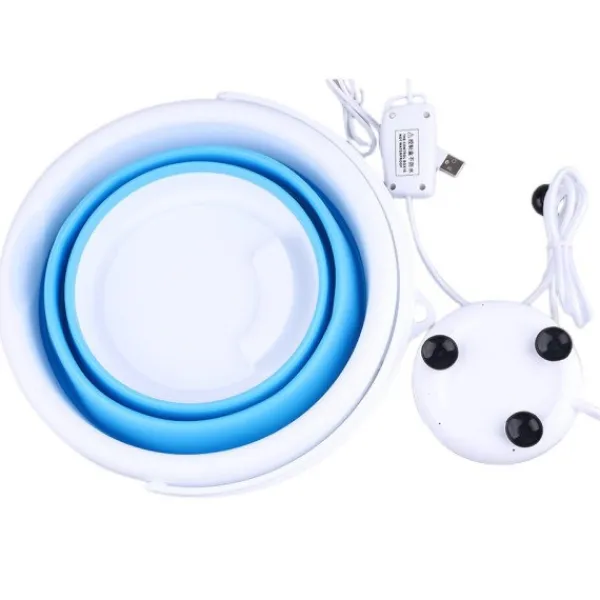 Hommy Tvättmaskiner-Bärbar tvätt maskin mini vikbar tvätt maskin ultraljud rengöring