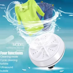 LBSS Tvättmaskiner-Bärbar tvättmaskin Mini Turbo USB driven Tar bort smutstvättmaskin Tvättmaskin för resor hem Type B