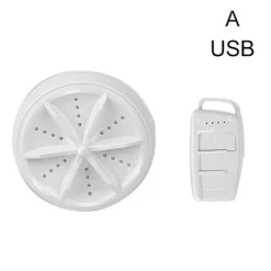 LBSS Tvättmaskiner-Bärbar tvättmaskin Mini Turbo USB driven Tar bort smutstvättmaskin Tvättmaskin för resor hem Type B