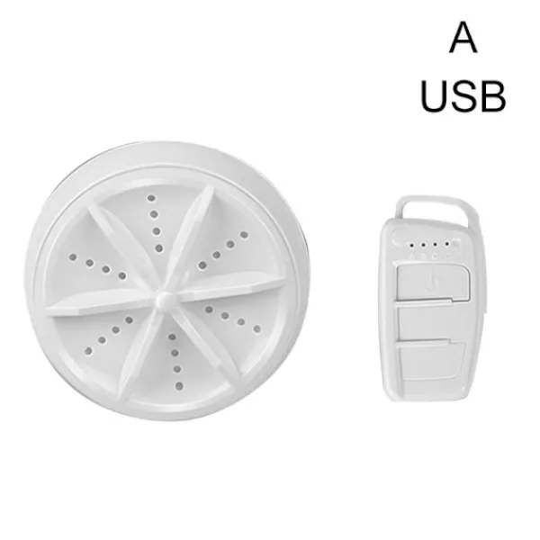LBSS Tvättmaskiner-Bärbar tvättmaskin Mini Turbo USB driven Tar bort smutstvättmaskin Tvättmaskin för resor hem Type B